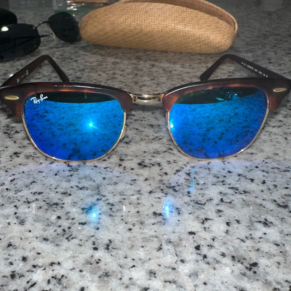 Ray-Ban Brown and Blue Sunglasses